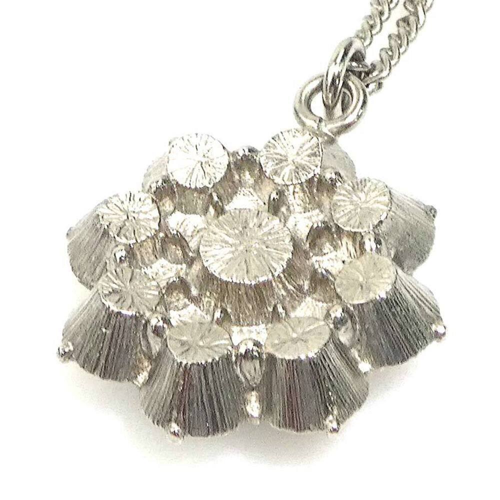 CHANEL Authentic Silver Logo Necklace - Picture 4 of 5